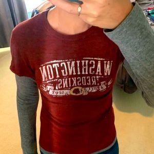 Long sleeved Redskins tee